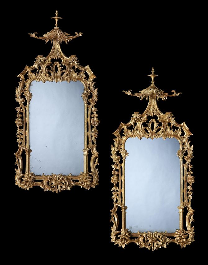 A PAIR OF GEORGE III GILTWOOD MIRRORS | MasterArt